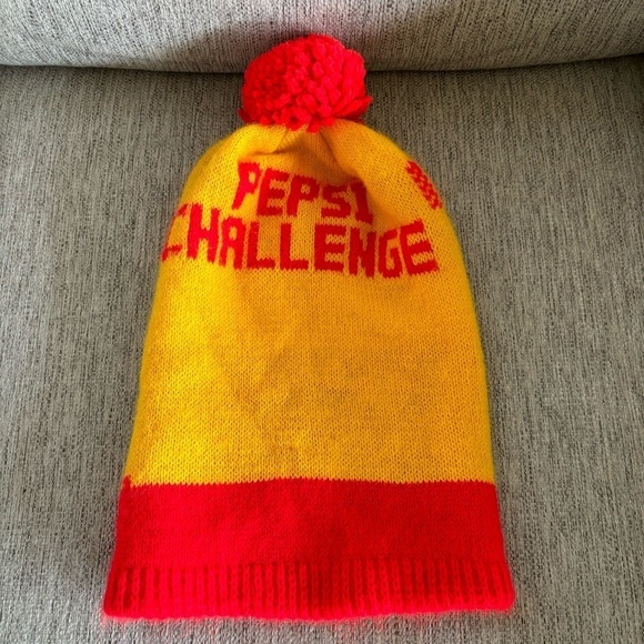 Vintage Pepsi Challenge Red & Orange Stocking Cap - Picture 1 of 5